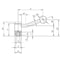 Kipp Adjustable Tension Levers, with internal thread, metric, 20 Degree K0108.4201 - alternate 2